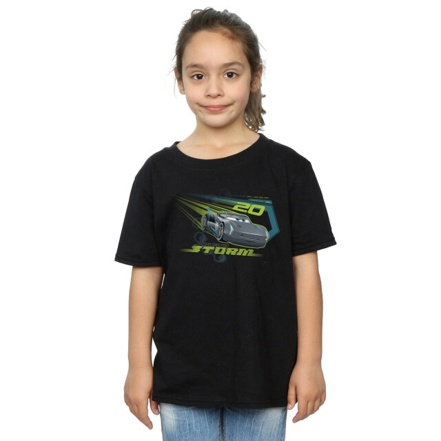 Li-cense Disney meisjes cars jackson storm katoenen t-shirt UTBI12325_black large