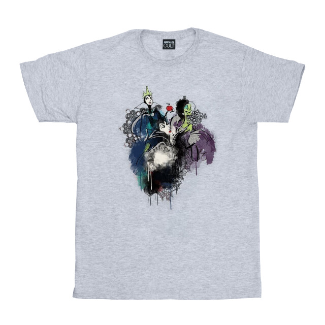 Li-cense Disney meisjes schurken schets katoen t-shirt UTBI13366_sportsgrey large