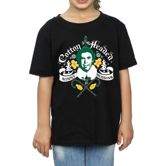 Li-cense Elf katoenen meisjes ninny muggins t-shirt UTBI17245_black large