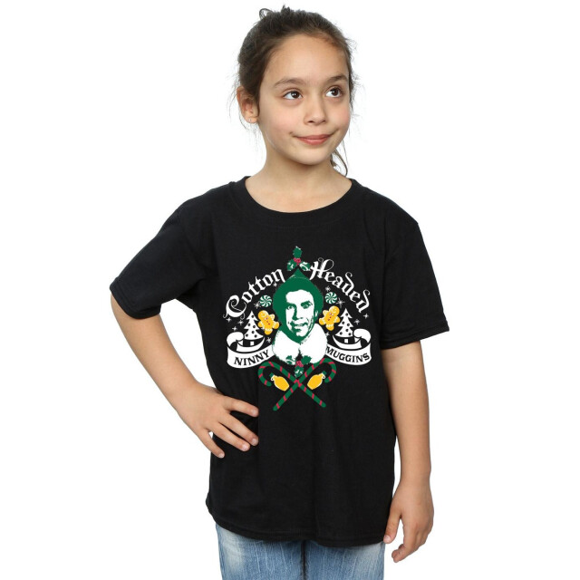Li-cense Elf katoenen meisjes ninny muggins t-shirt UTBI17245_black large