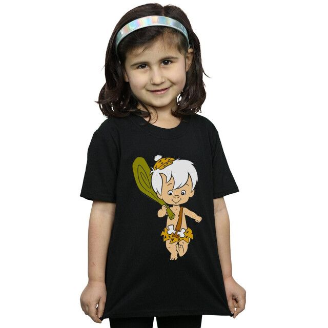 Li-cense The flintstones meisjes bamm bamm classic pose katoenen t-shirt UTBI18194_black large
