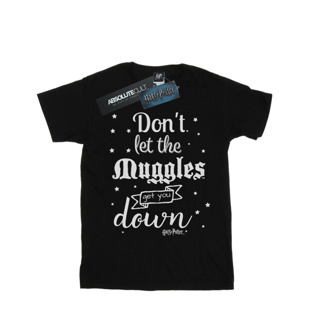 Li-cense Harry potter meisjes laat de dreuzels niet katoen t-shirt UTBI20901_black large