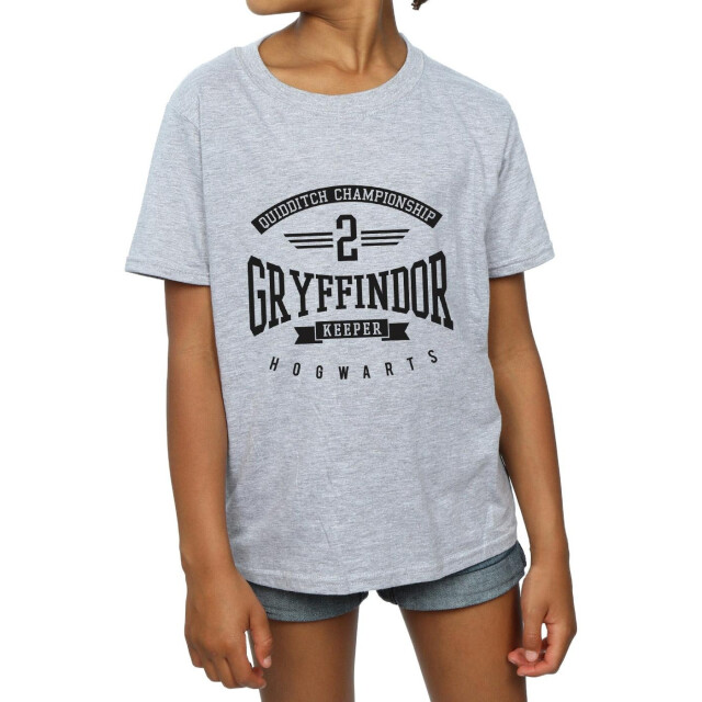 Li-cense Harry potter meisjes gryffindor keeper katoenen t-shirt UTBI20797_sportsgrey large