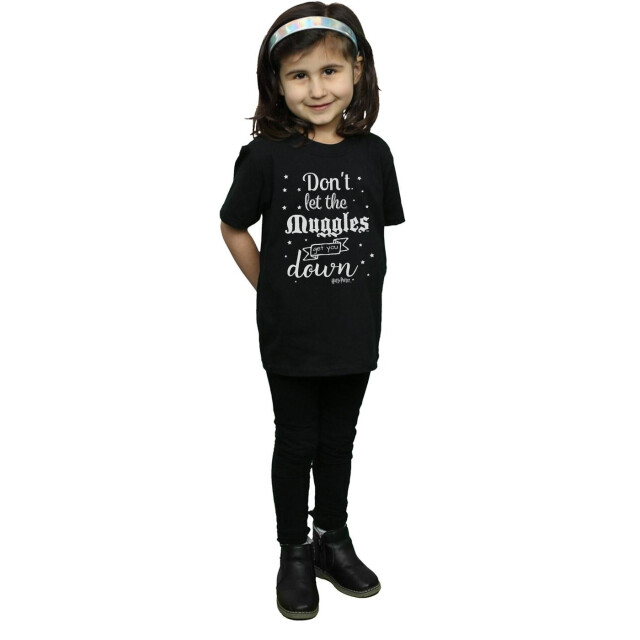 Li-cense Harry potter meisjes laat de dreuzels niet katoen t-shirt UTBI20901_black large