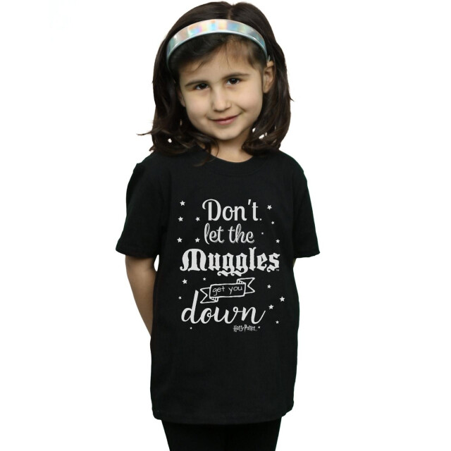 Li-cense Harry potter meisjes laat de dreuzels niet katoen t-shirt UTBI20901_black large