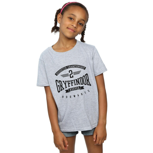 Li-cense Harry potter meisjes gryffindor keeper katoenen t-shirt UTBI20797_sportsgrey large