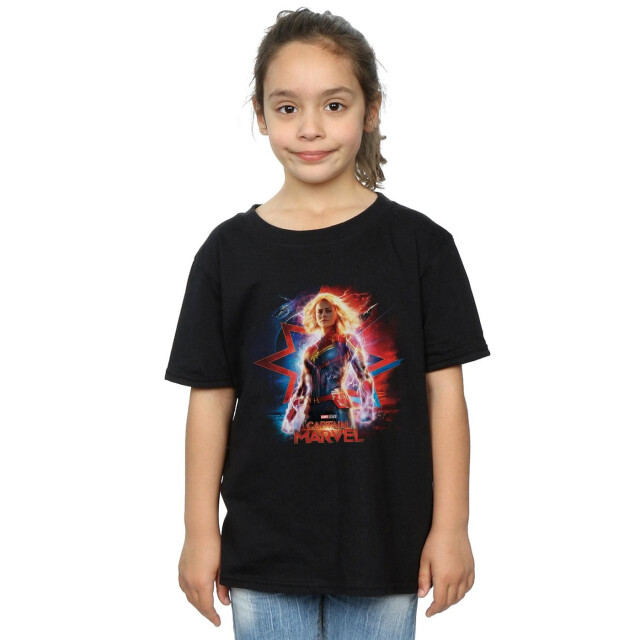 Li-cense Marvel meisjes captain poster katoenen t-shirt UTBI15360_black large