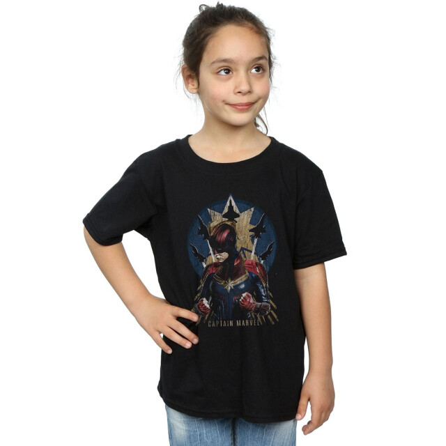 Li-cense Marvel meisjes captain jet burst katoenen t-shirt UTBI15336_black large