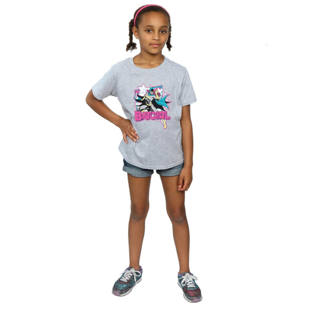 Li-cense Dc comics meisjes leap batgirl katoenen t-shirt UTBI1659_sportsgrey large