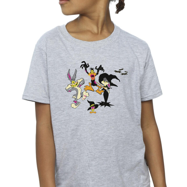 Li-cense Looney tunes meisjes halloween vrienden katoenen t-shirt UTBI25879_sportsgrey large