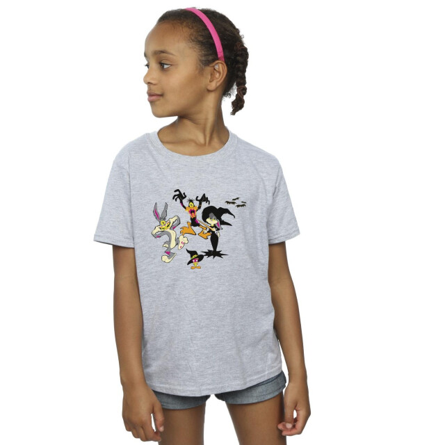 Li-cense Looney tunes meisjes halloween vrienden katoenen t-shirt UTBI25879_sportsgrey large