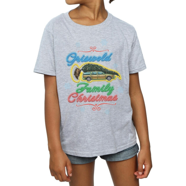 Li-cense National lampoon´s christmas vacation meisjes griswold family kerstmis t-shirt in katoen UTBI33070_sportsgrey large