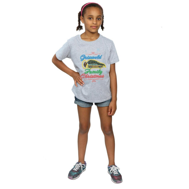 Li-cense National lampoon´s christmas vacation meisjes griswold family kerstmis t-shirt in katoen UTBI33070_sportsgrey large