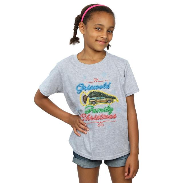 Li-cense National lampoon´s christmas vacation meisjes griswold family kerstmis t-shirt in katoen UTBI33070_sportsgrey large