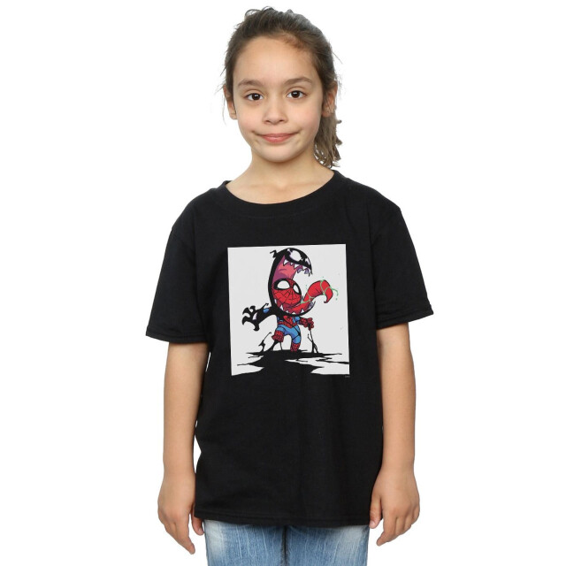 Li-cense Marvel meisjes spider-man venom cartoon katoenen t-shirt UTBI31257_black large
