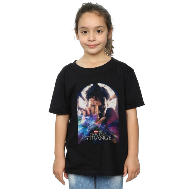 Li-cense Marvel studios katoenen t-shirt met poster van doctor strange voor meisjes UTBI31082_black large
