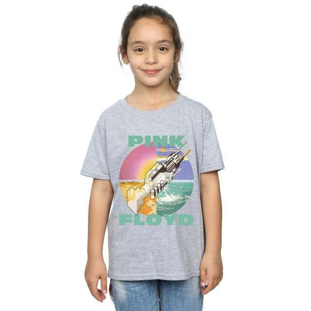 Li-cense Pink floyd meisjes wish you were here katoenen t-shirt UTBI33430_sportsgrey large