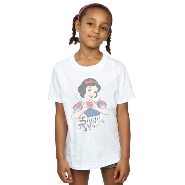 Li-cense Disney princess meisjes sneeuwje appel katoenen t-shirt UTBI33697_white large