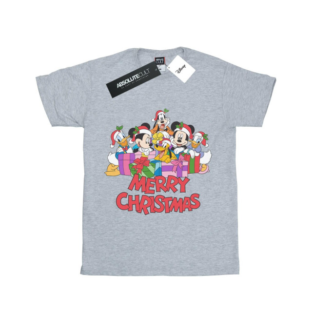 Li-cense Disney meisjes mickey mouse en vrienden kerstmis t-shirt in katoen UTBI29167_sportsgrey large
