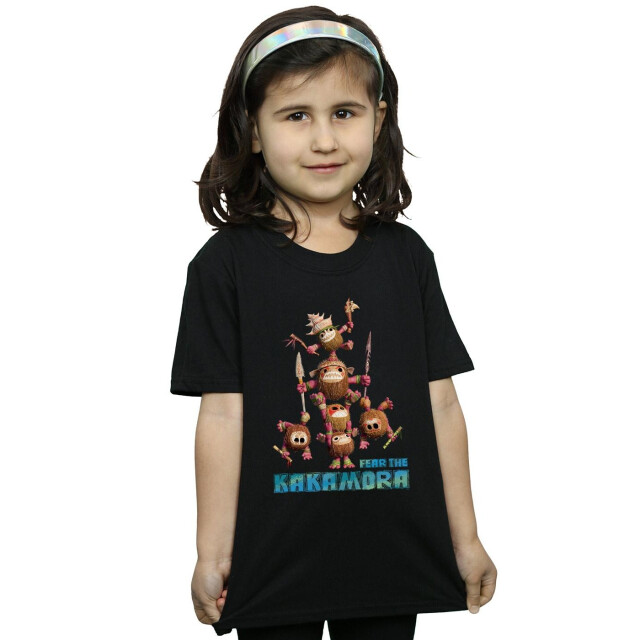 Li-cense Disney meisjes moana angst voor de kakamora katoenen t-shirt UTBI30768_black large