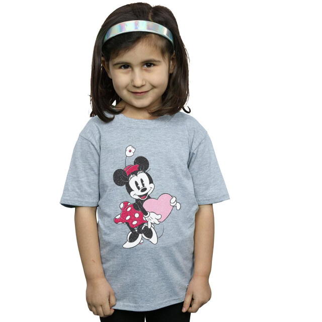 Li-cense Disney meisjes minnie mouse liefde hart katoenen t-shirt UTBI28933_sportsgrey large