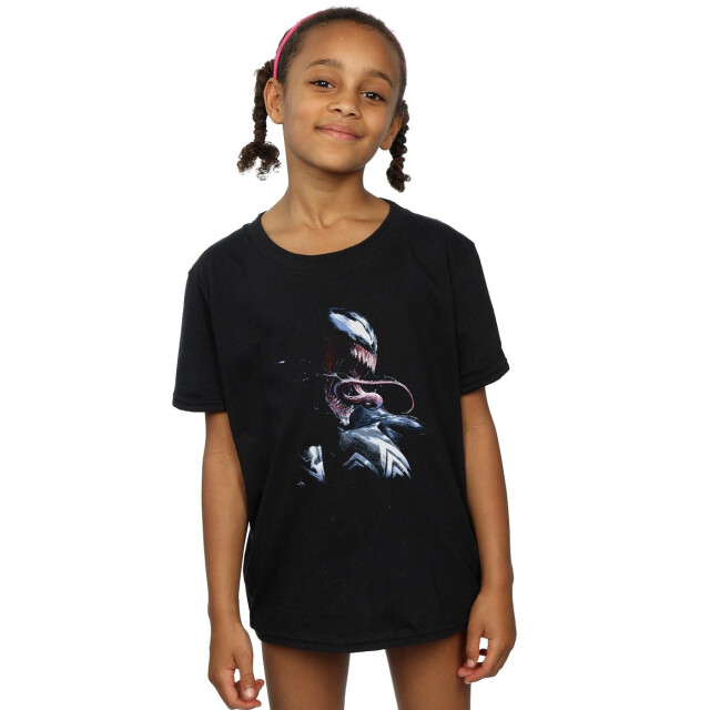 Li-cense Marvel meisjes venom schilderij katoenen t-shirt UTBI31219_black large