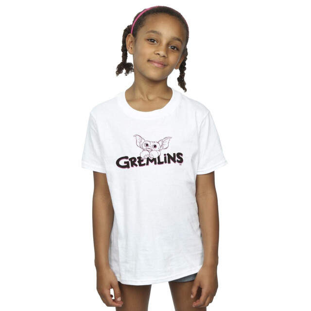 Li-cense The gremlins katoenen t-shirt met logolijn voor meisjes UTBI47692_white large