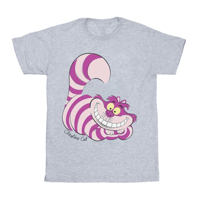 Li-cense Disney meisjes alice in wonderland cheshire cat katoenen t-shirt UTBI5931_sportsgrey large