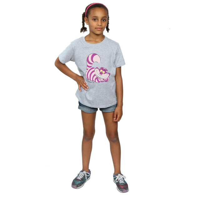 Li-cense Disney meisjes alice in wonderland cheshire cat katoenen t-shirt UTBI5931_sportsgrey large