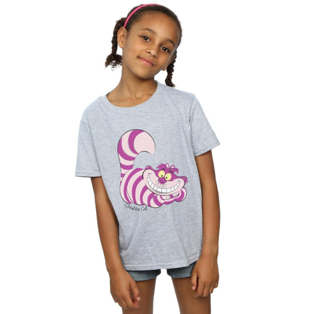 Li-cense Disney meisjes alice in wonderland cheshire cat katoenen t-shirt UTBI5931_sportsgrey large