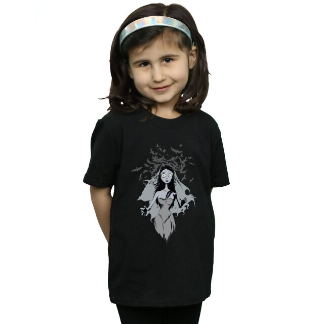 Li-cense Corpse bride katoenen t-shirt crow veil voor meisjes UTBI50310_black large