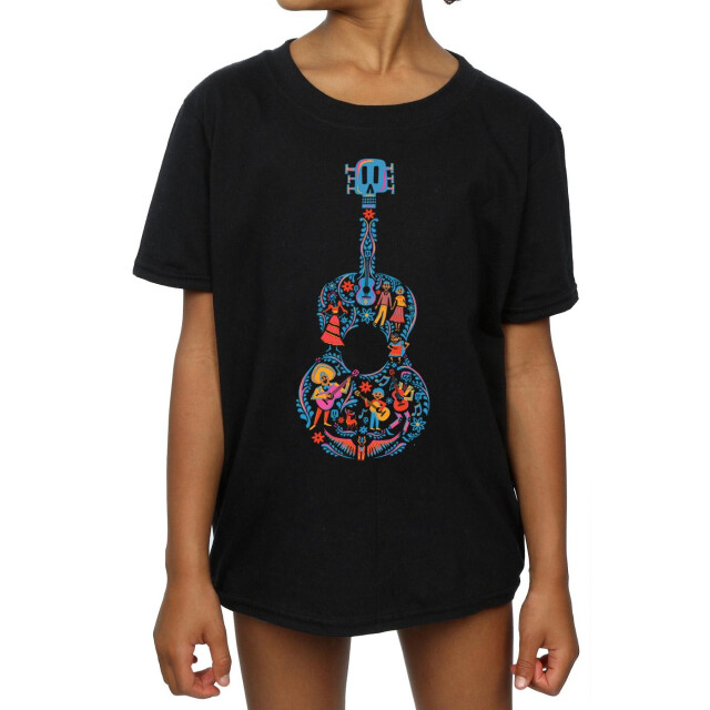 Li-cense Coco katoenen t-shirt met gitaar voor meisjes UTBI918_black large