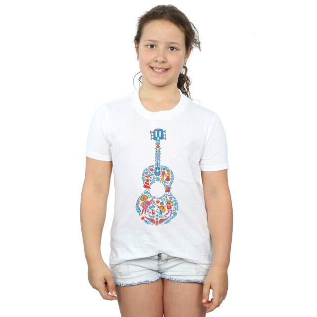 Li-cense Coco katoenen t-shirt met gitaar voor meisjes UTBI918_white large