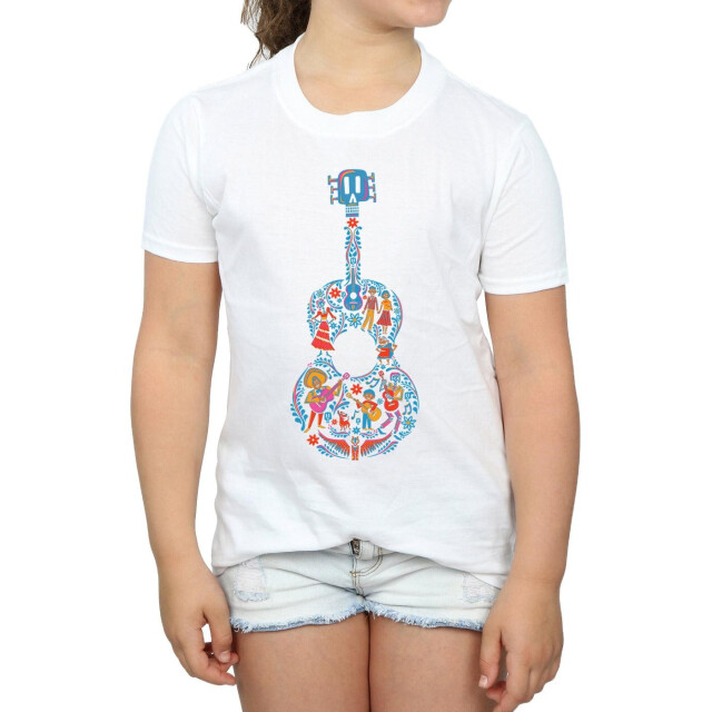 Li-cense Coco katoenen t-shirt met gitaar voor meisjes UTBI918_white large