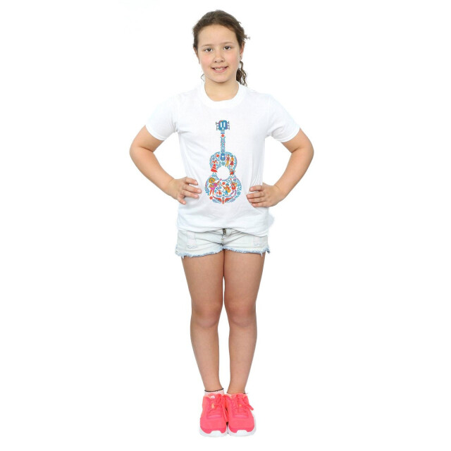 Li-cense Coco katoenen t-shirt met gitaar voor meisjes UTBI918_white large