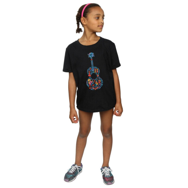 Li-cense Coco katoenen t-shirt met gitaar voor meisjes UTBI918_black large