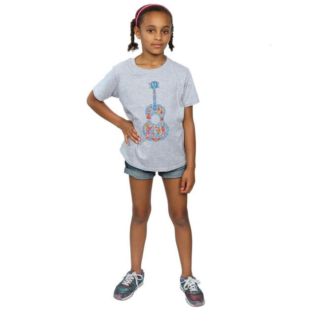 Li-cense Coco katoenen t-shirt met gitaar voor meisjes UTBI918_sportsgrey large