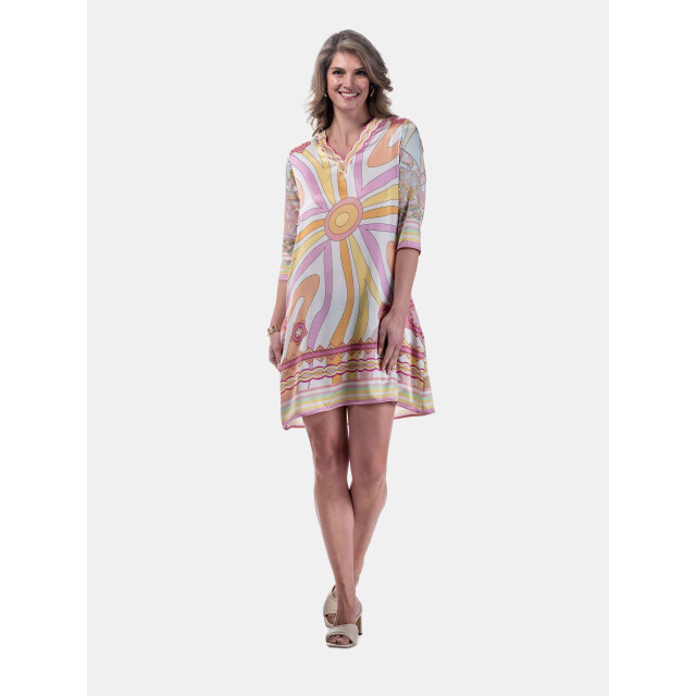 Mucho Gusto ® jurk genova paisley paradise patchwork MUCHO GUSTO® Jurk Genova Paisley Paradise Patchwork large