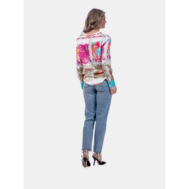 Mucho Gusto ® blouse monza luipaard hart paisleyprint MUCHO GUSTO® Blouse Monza Luipaard Hart Paisleyprint large