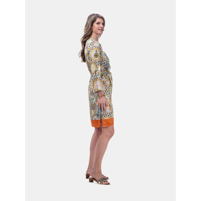 Mucho Gusto ® jurk carrara luipaard barok print MUCHO GUSTO® Jurk Carrara Luipaard Barok Print large