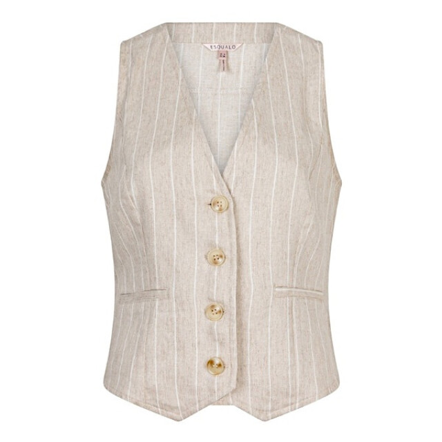 Esqualo Gilet sp25-17006 sand SP25-17006 - Sand large