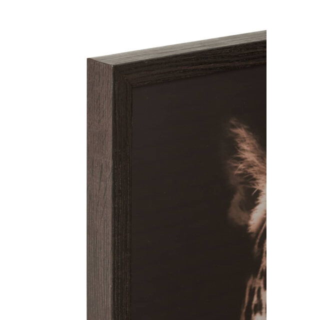 J-Line Kader leeuw en panter mdf glas bruin (2-delig) 30286 large