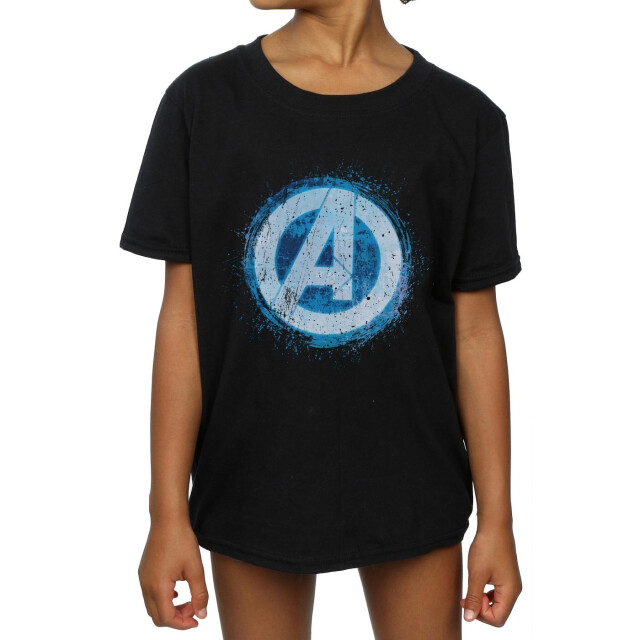Li-cense Marvel meisjes avengers gloeiend logo katoenen t-shirt UTBI2650_black large