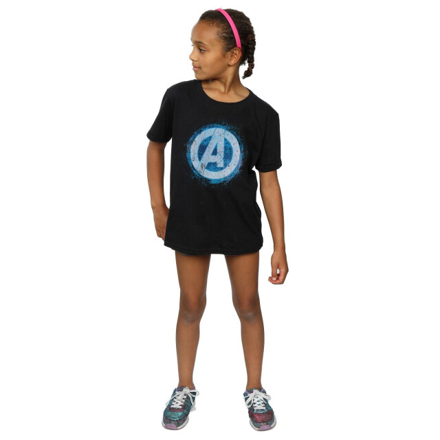 Li-cense Marvel meisjes avengers gloeiend logo katoenen t-shirt UTBI2650_black large
