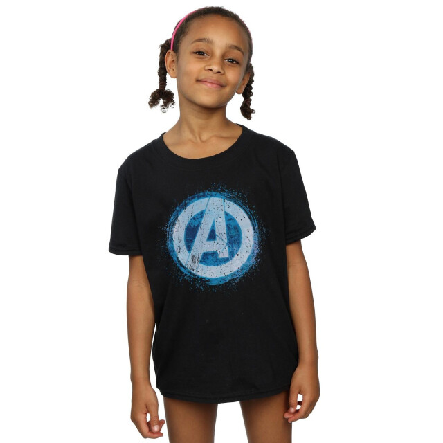 Li-cense Marvel meisjes avengers gloeiend logo katoenen t-shirt UTBI2650_black large