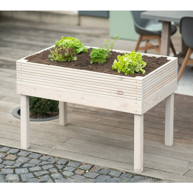 Westmann Frieda houten plantenbak op poten 75x119x79 cm licht 3079297 large