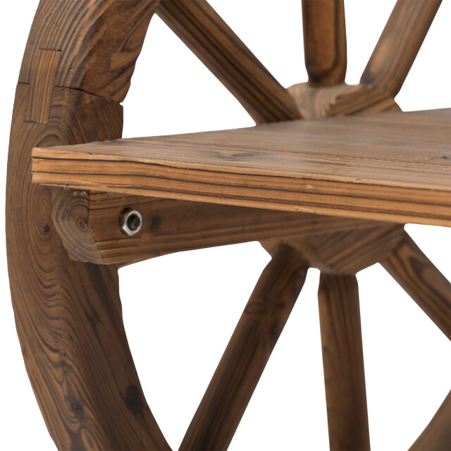 4goodz Tuinbank met armleuning wagenwielen design massief hout 3156234 large