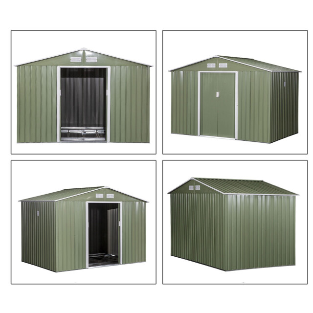 4goodz Outsunny gereedschapshuis metaal met bak 277x195x192 cm 3155929 large