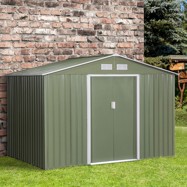 4goodz Outsunny gereedschapshuis metaal met bak 277x195x192 cm 3155929 large