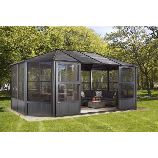 Sojag Aluminium paviljoen charleston met klamboe 384x594x281cm 3156160 large